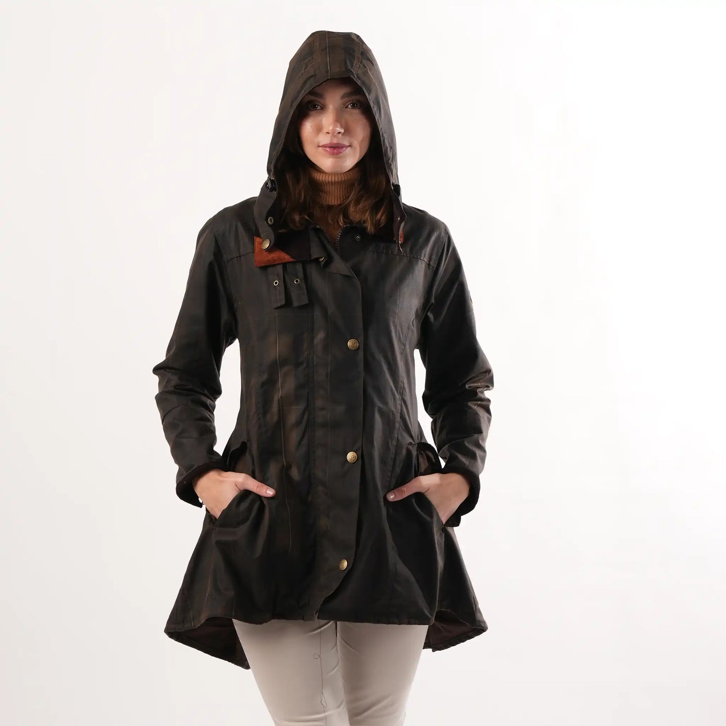 Louise Deluxe Check Wax Coat