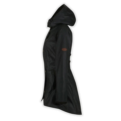 Louise Racing Green Poppy Lined Wax Coat