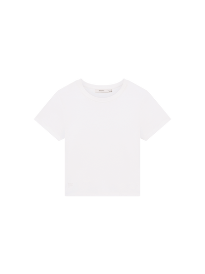 Womens Cropped T-Shirt—Off-White