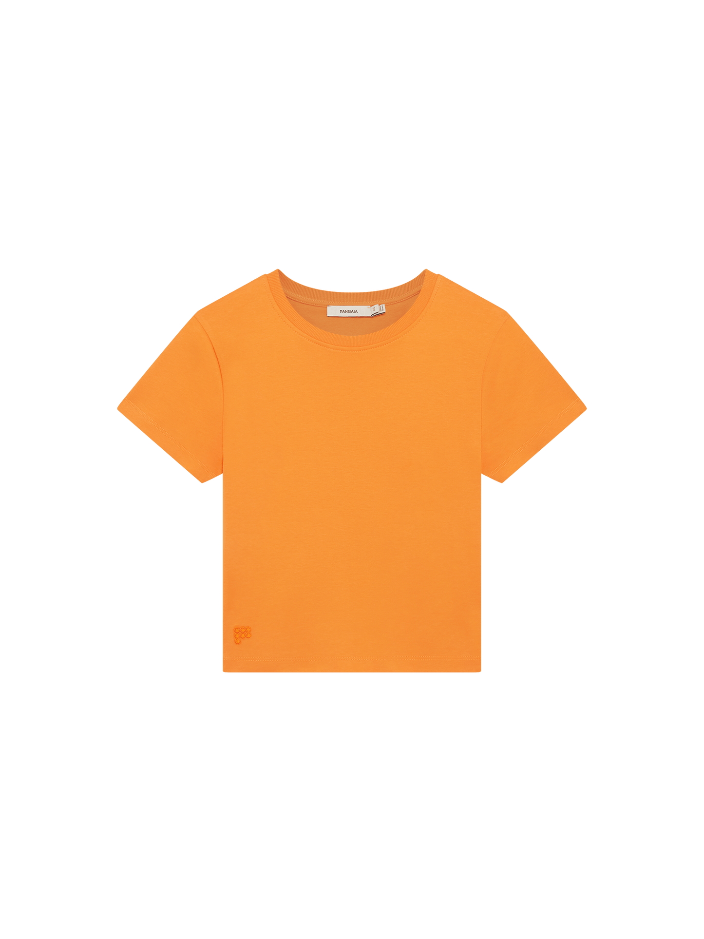 Womens Cropped T-Shirt—Saffron Orange