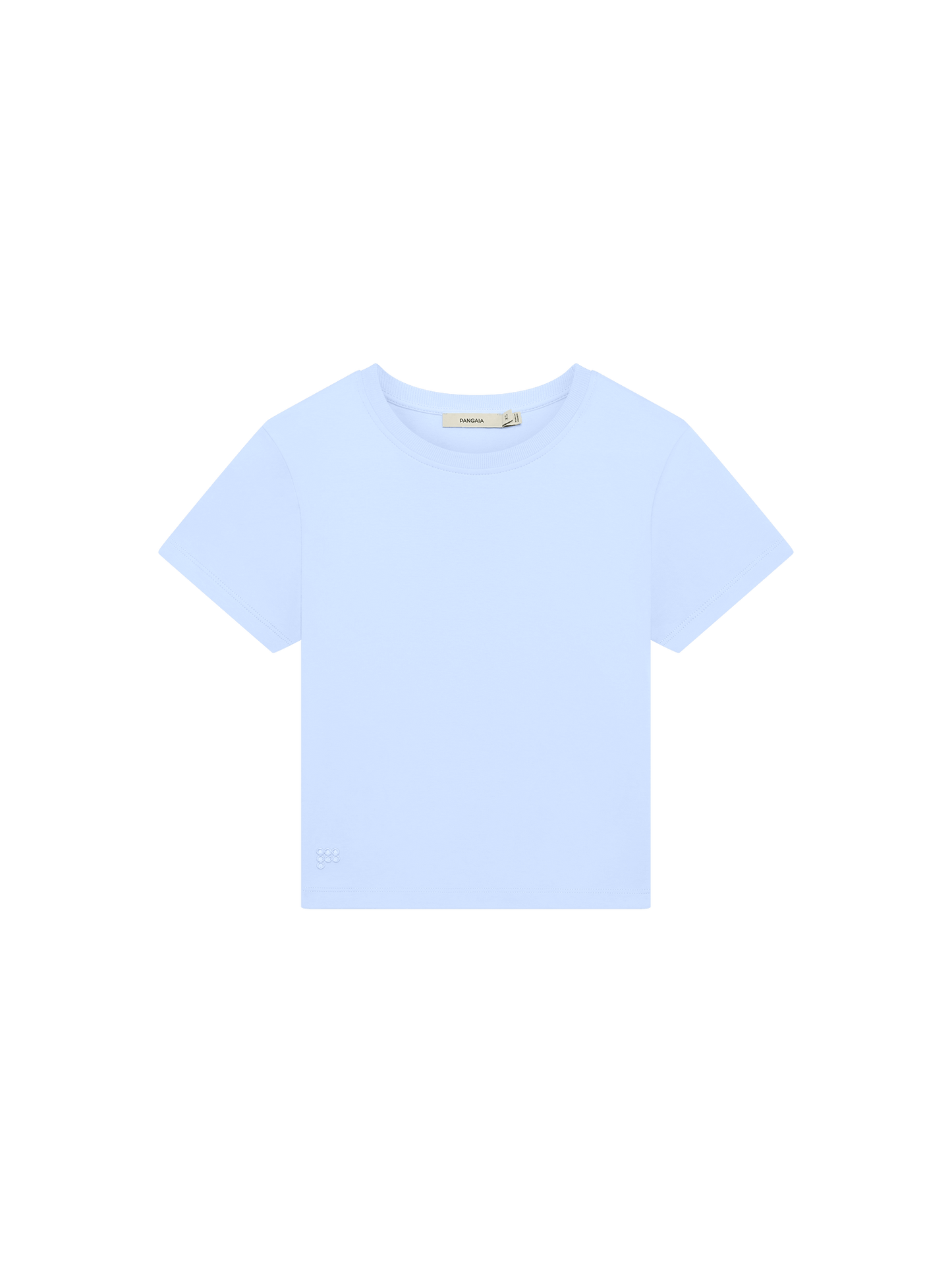 Womens Cropped T-Shirt—Wildflower Blue