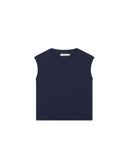 Womens Sleeveless T-Shirt—Midnight Navy