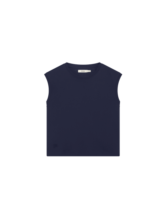 Womens Sleeveless T-Shirt—Midnight Navy