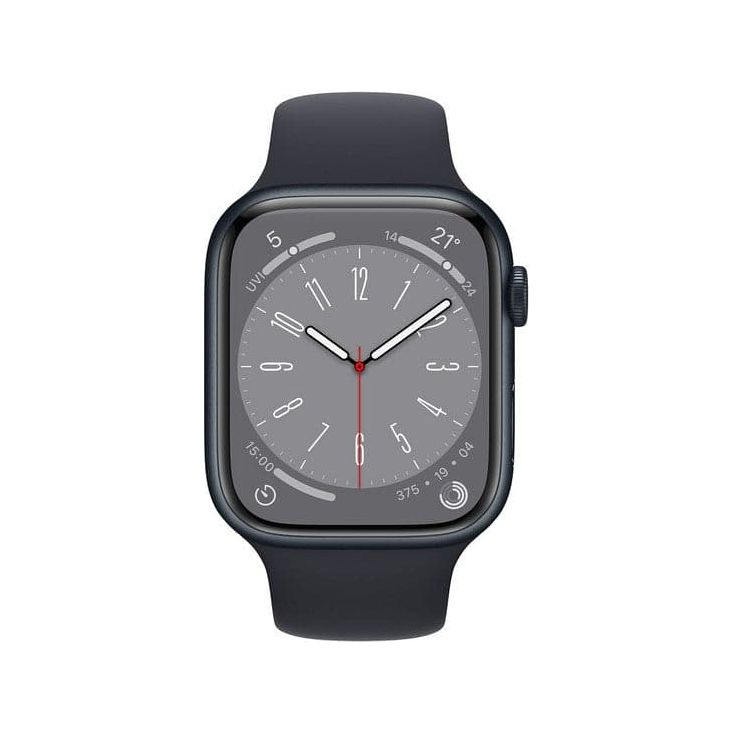 Apple Watch Series 8 (GPS, 45mm) – Midnight Aluminum Case with Midnight Sport Band
