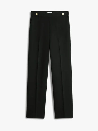 Tommy Hilfiger Black Pressed Crease Straight Leg Trousers