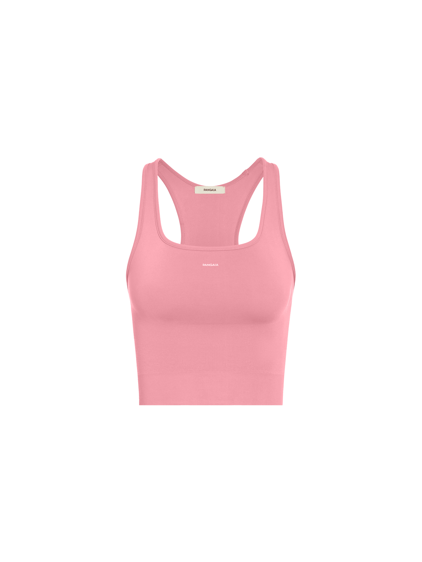 Womens 99% Bio-Based Compressive Ribbed Tank Top—Dewy Rose