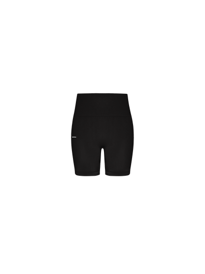Womens 99% Bio-Based Compressive Shorts—Black