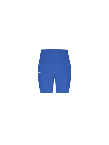 Womens 99% Bio-Based Compressive Shorts—Gaia Blue