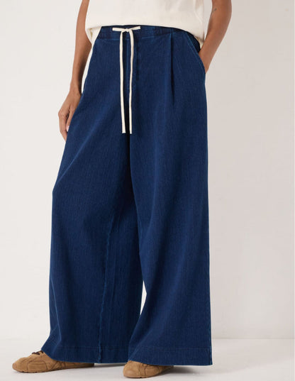Hush Blue Taylor Jersey Denim Trousers